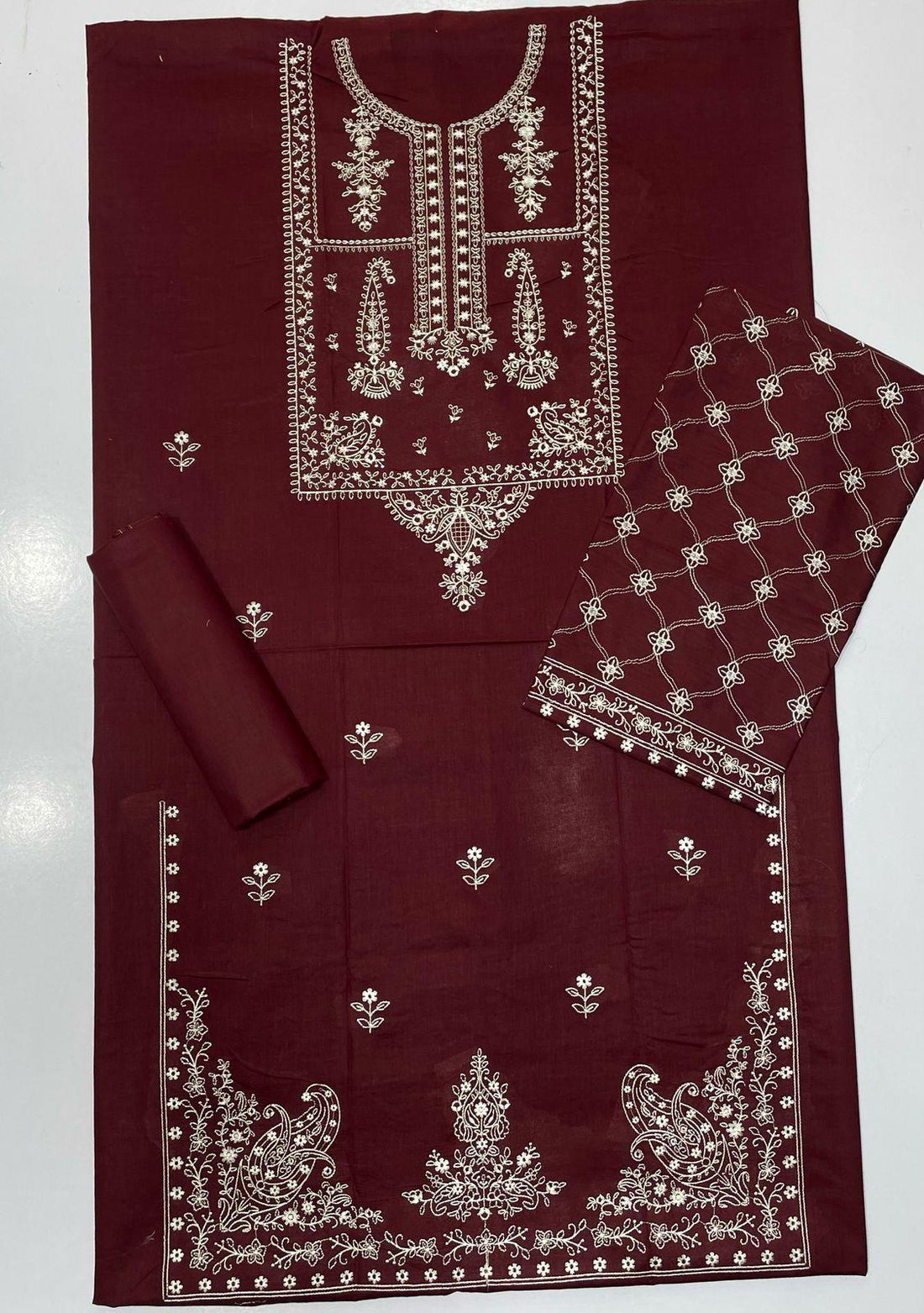 Khaas - Naaz (Maroon) Premium Embroidered 2-Piece