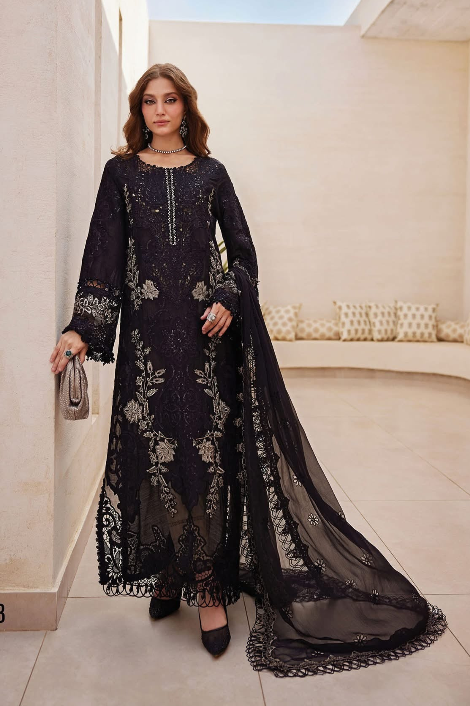 Maria B Dhanak Fabric
