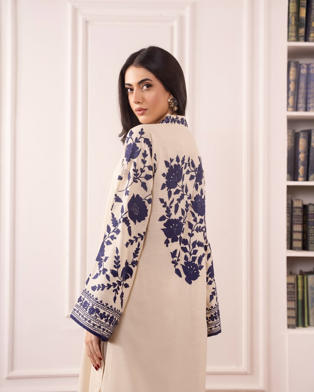 Khaas-393: Marina Wool Embroidered 2-Piece Stitched Suit