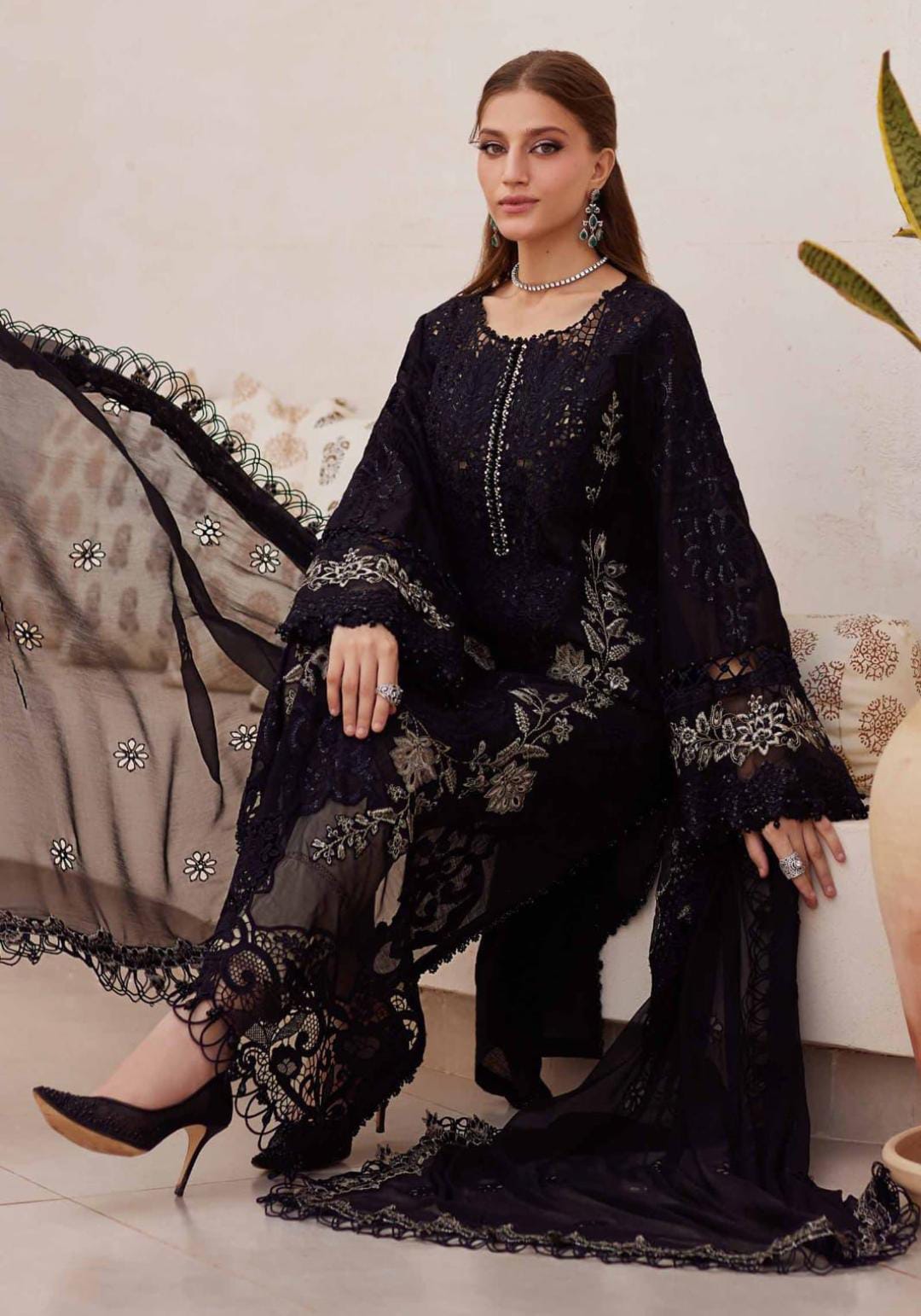 Maria B Dhanak Fabric