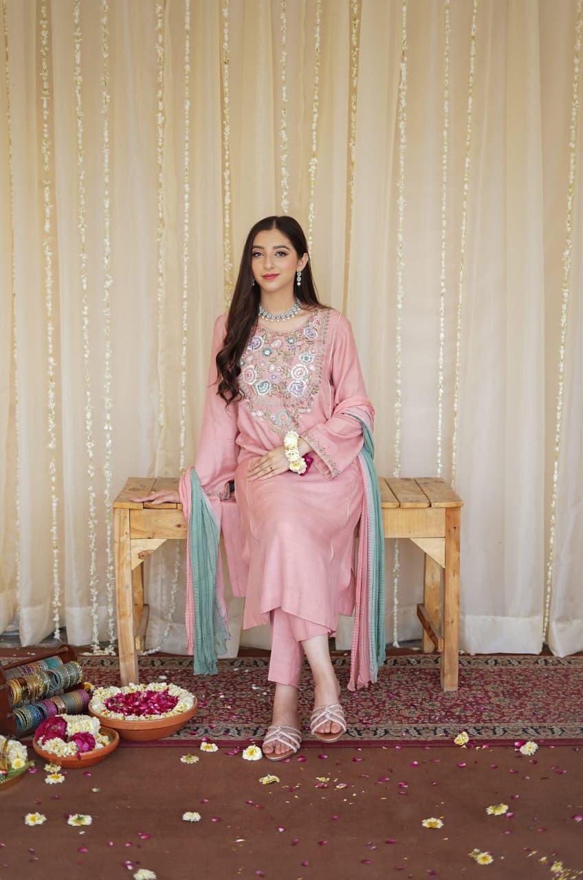 Khaas - Pink Bloom Premium Dhanak # Pc