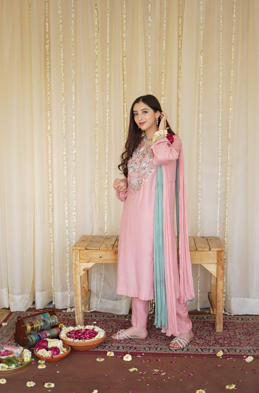 Khaas - Pink Bloom Premium Dhanak # Pc