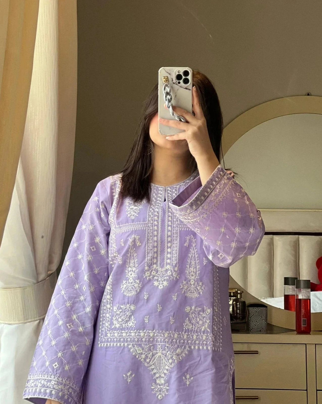 Khaas - Naaz (Lavender) Premium Embroidered 2-Piece