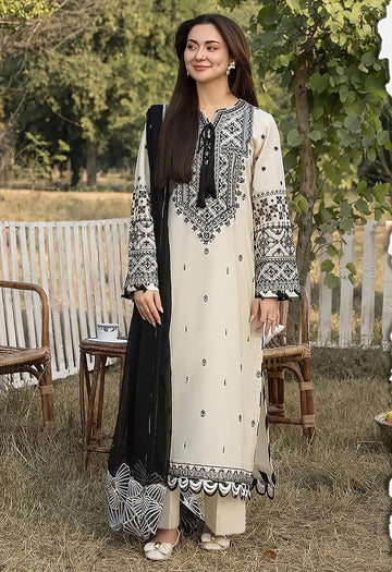 Khaas 5245 | 3 Pc Luxury Embroidered Airjet Lawn Suit