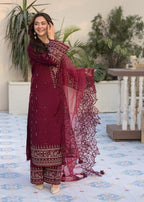Qalamkar Dhanak Fabric