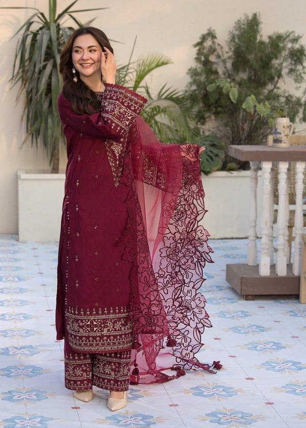 Qalamkar Dhanak Fabric