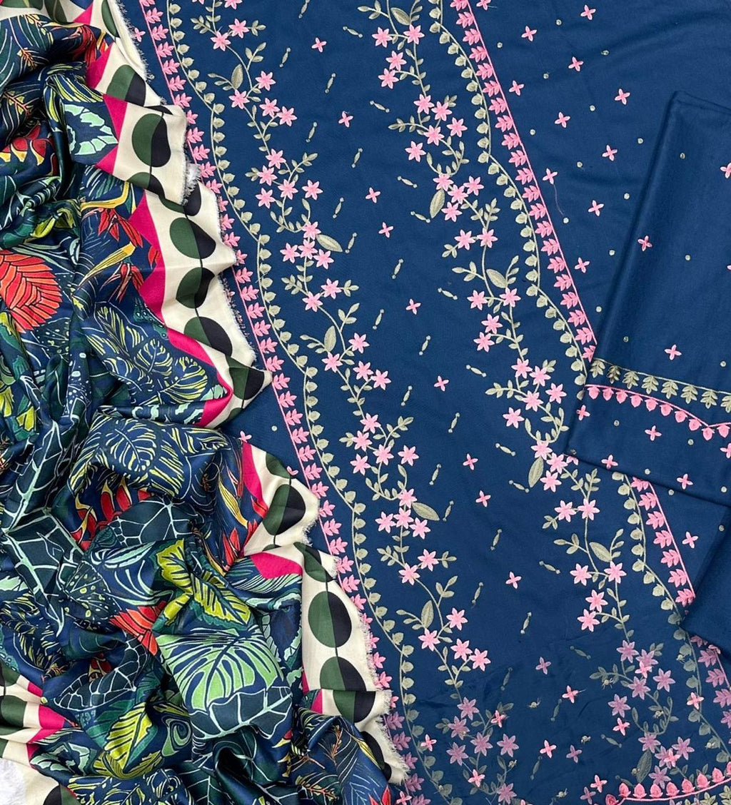 Sobia Nazir Air jet Dhanak Fabric