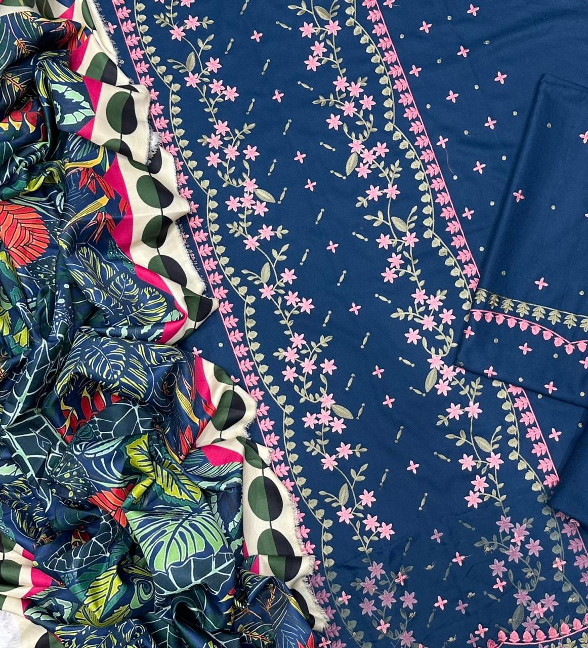 Sobia Nazir Air jet Dhanak Fabric