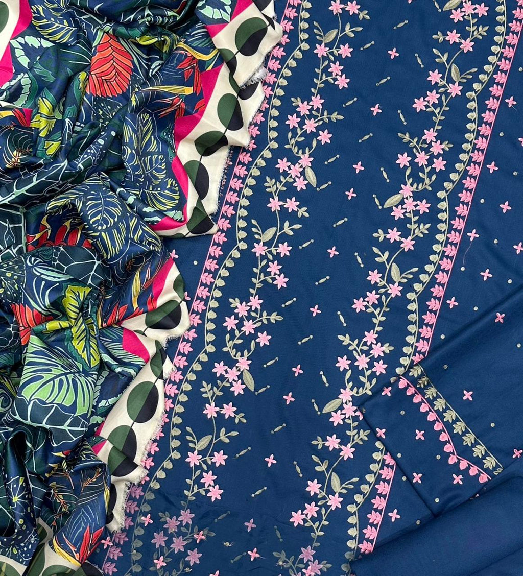 Sobia Nazir Air jet Dhanak Fabric