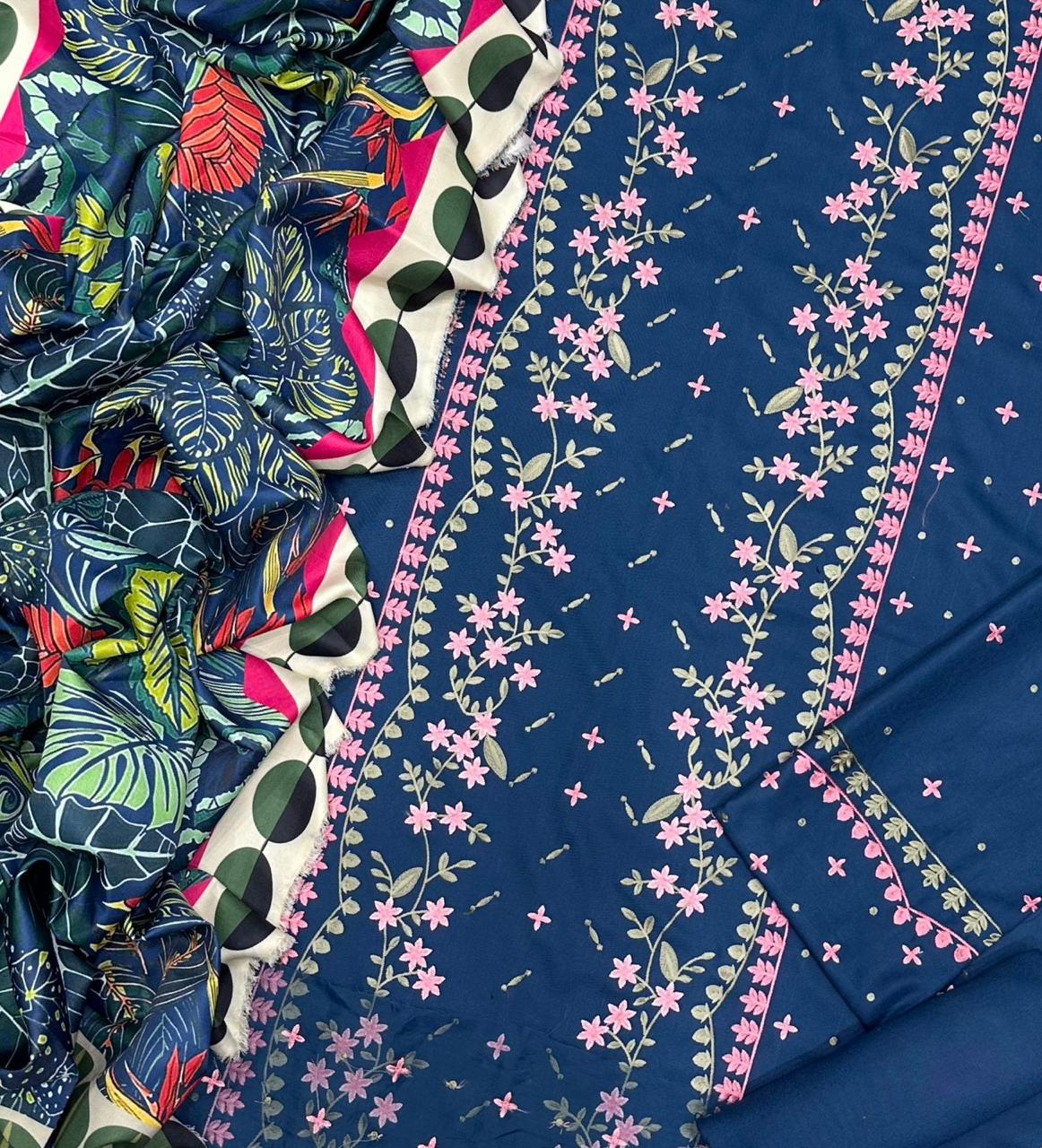 Sobia Nazir Air jet Dhanak Fabric