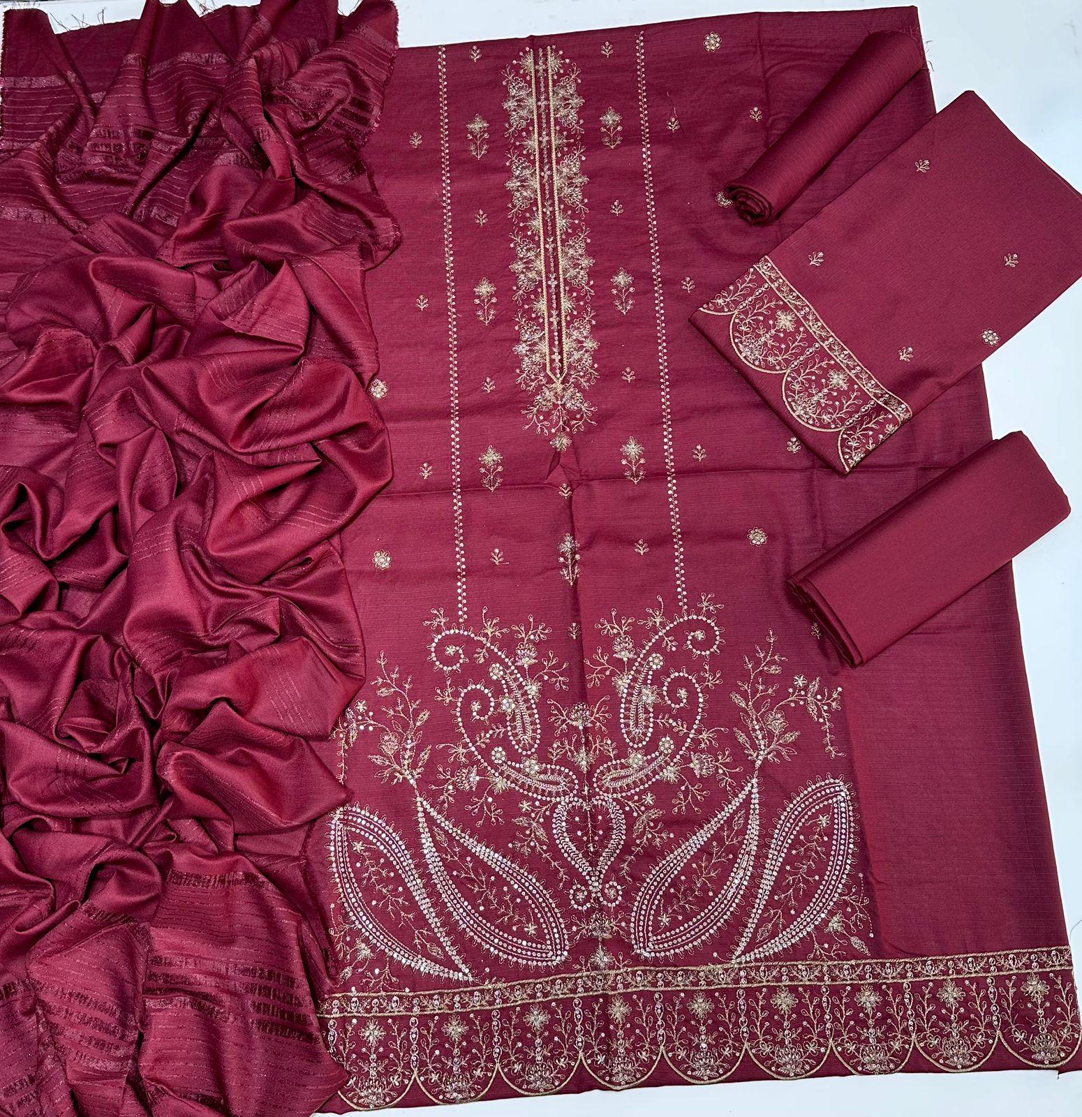 Bareeze Airjet Bana-Dora Dhanak Fabric