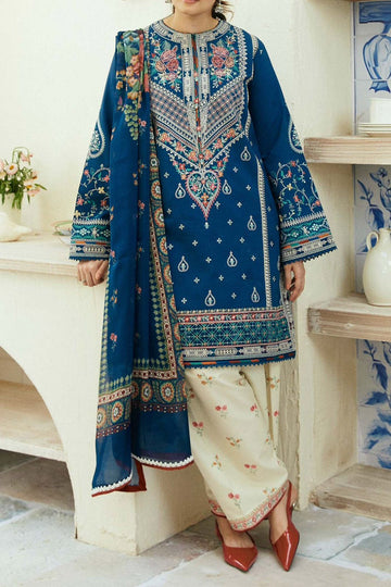 Khaas - Blue Virtue Premium Dhanak 3 Pc 4183