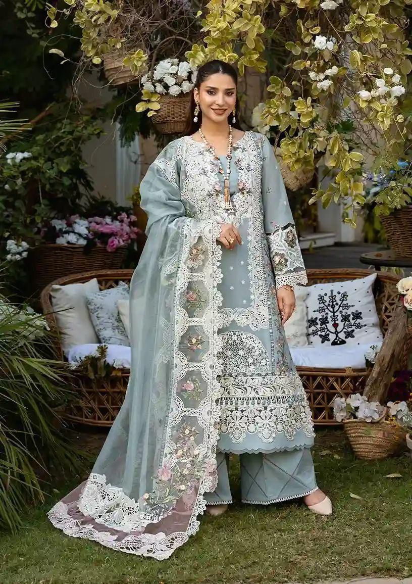 Khaas Elaf 6113 | Unstitched Airjet Lawn 3 Pc Suit