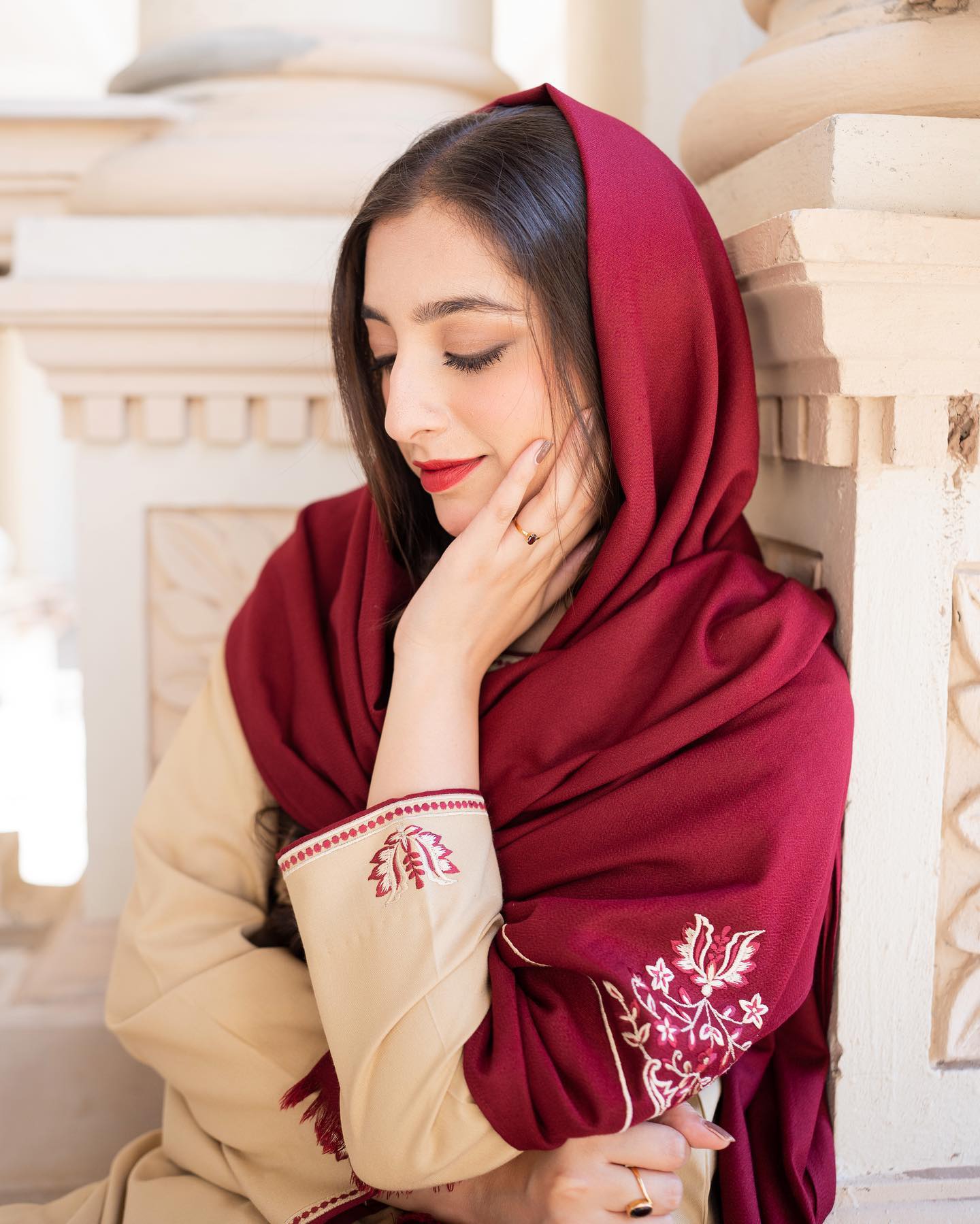 Khaas -  Embroidered 3-Piece Dhanak Set