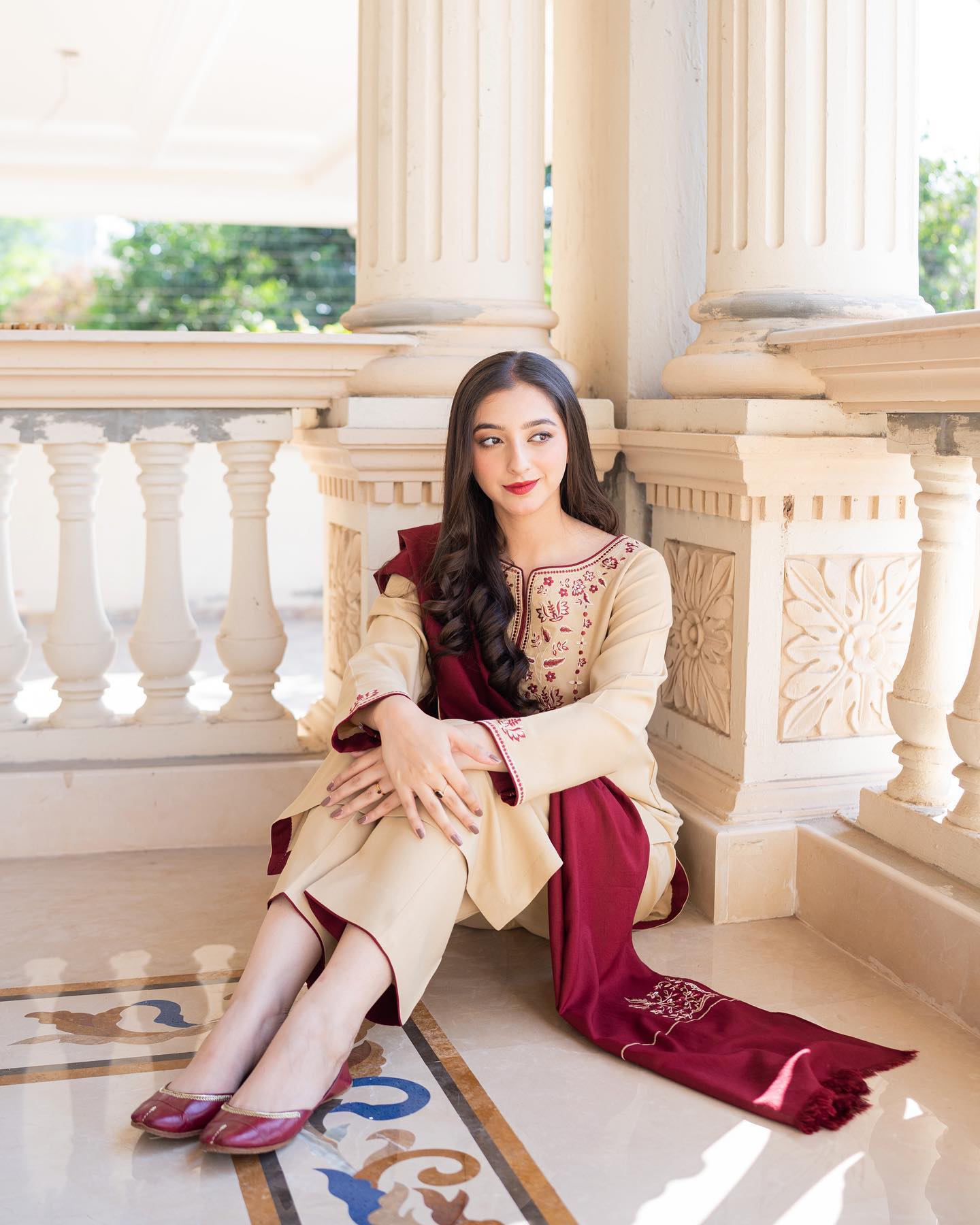 Khaas -  Embroidered 3-Piece Dhanak Set
