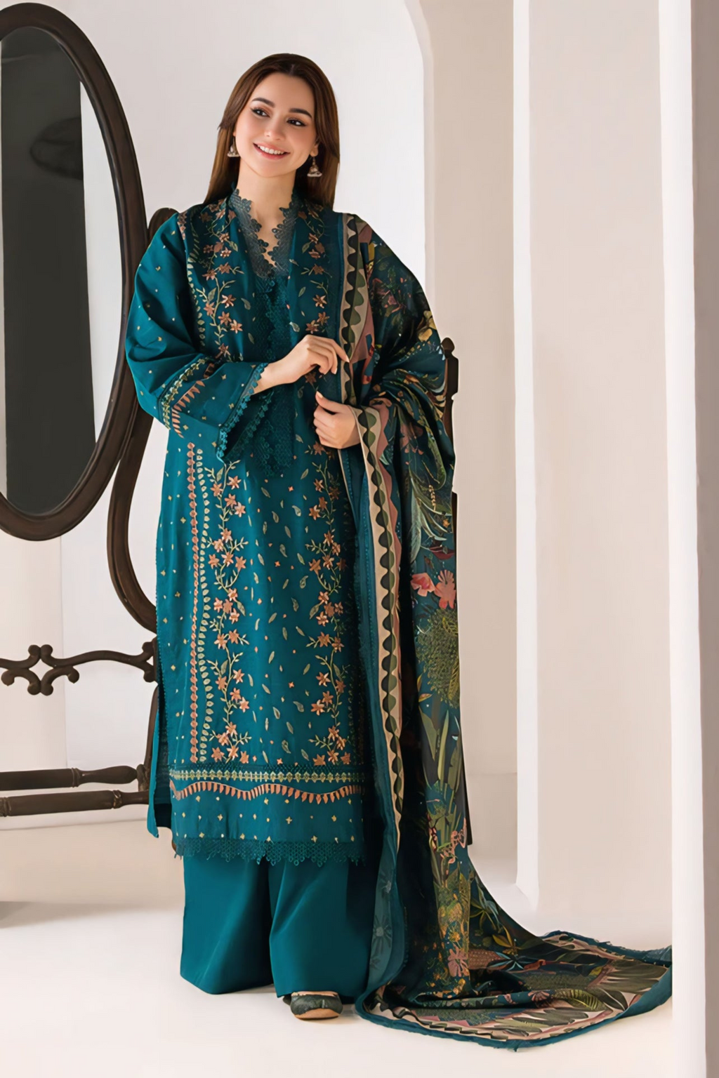 Sobia Nazir Air jet Dhanak Fabric