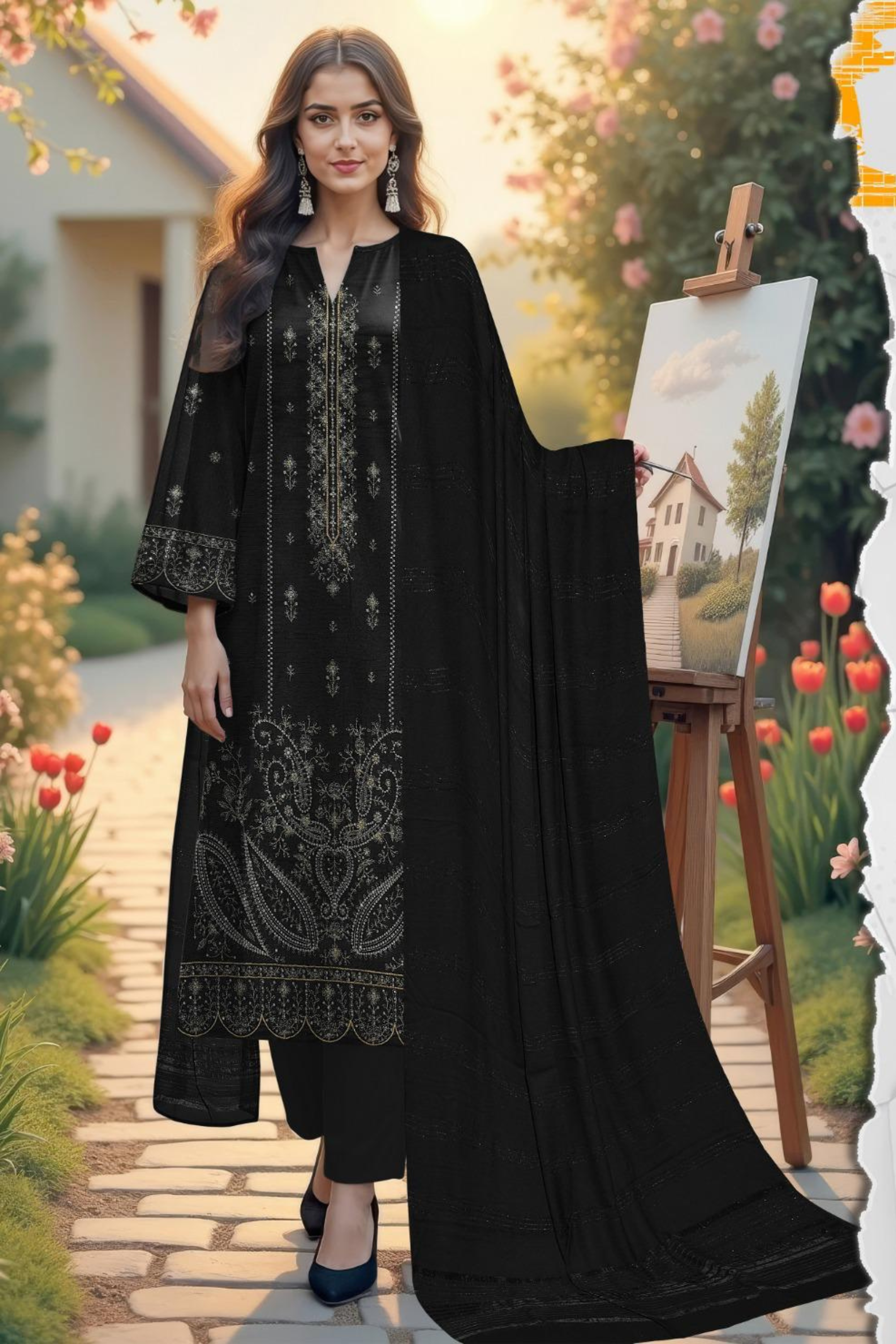 Bareeze Airjet Bana-Dora Dhanak Fabric