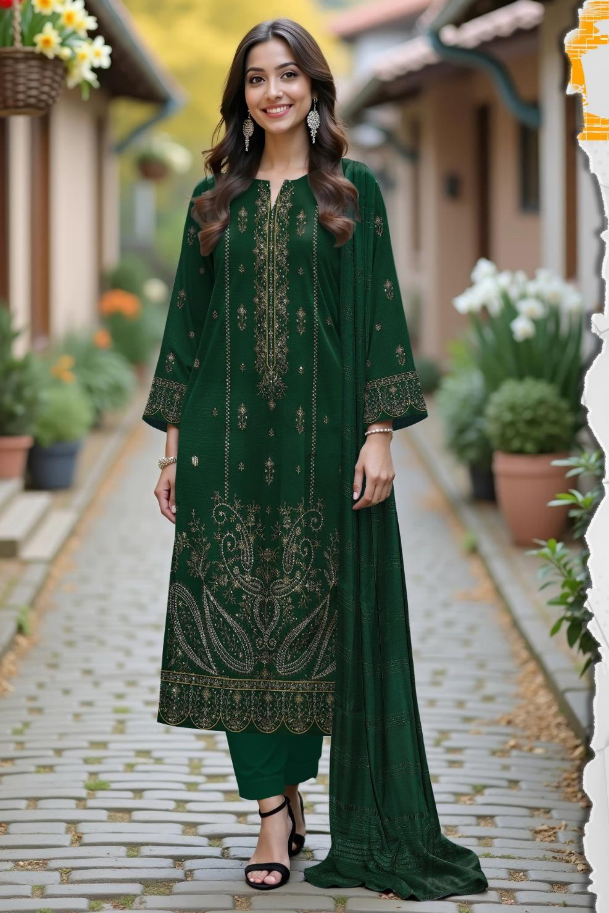 Bareeze Airjet Bana-Dora Dhanak Fabric