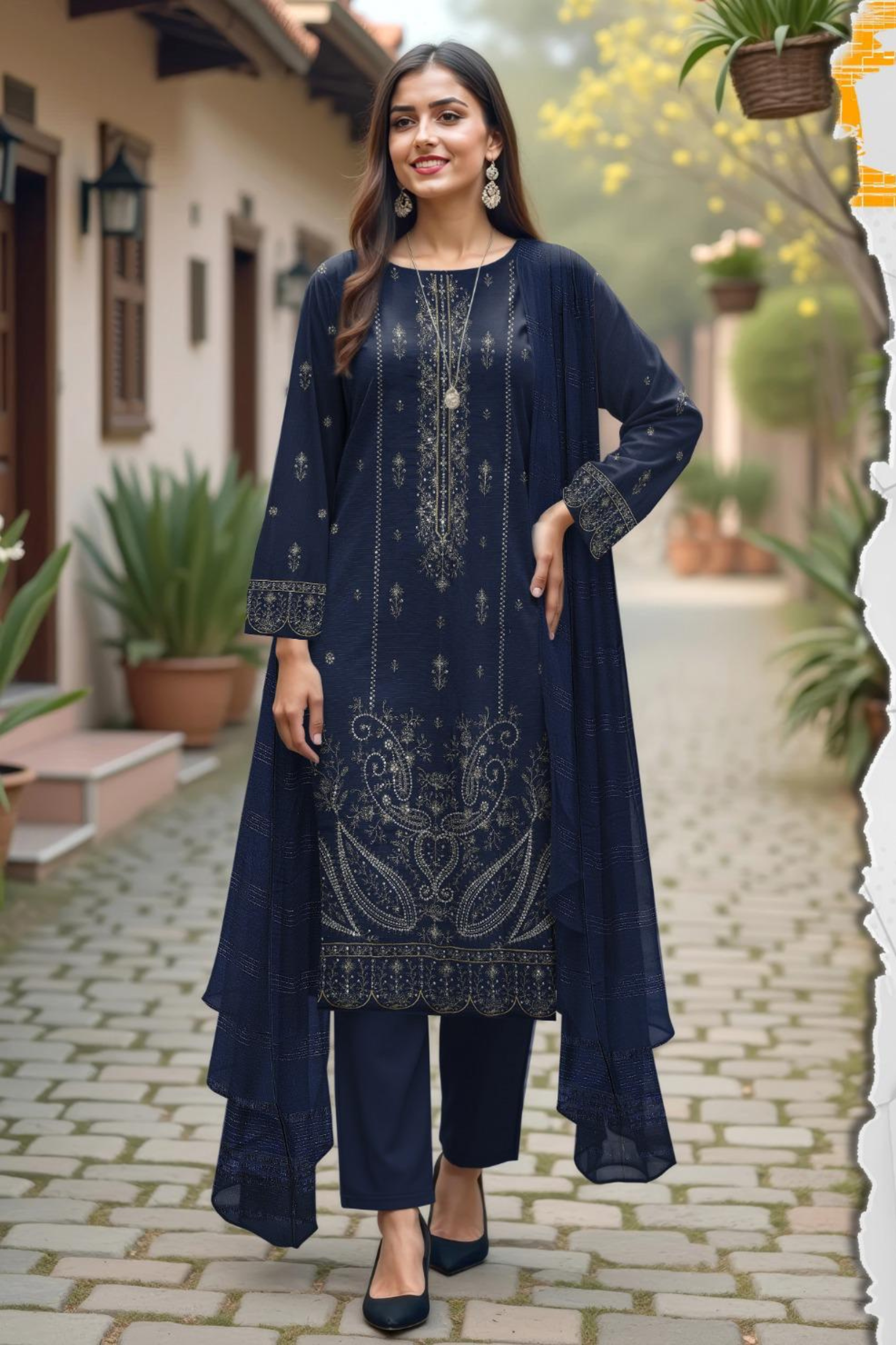 Bareeze Airjet Bana-Dora Dhanak Fabric