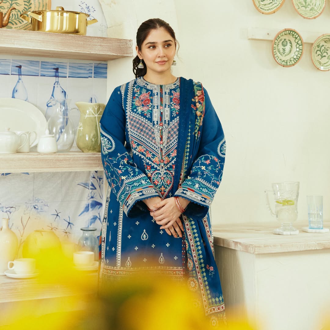 Khaas - Blue Virtue Premium Dhanak 3 Pc 4183
